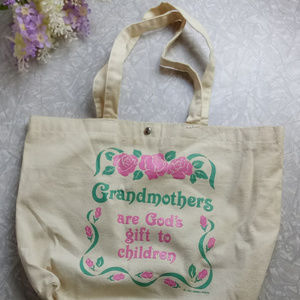 *Grandmothers are God's Gift Tote Bag Vintage 1991